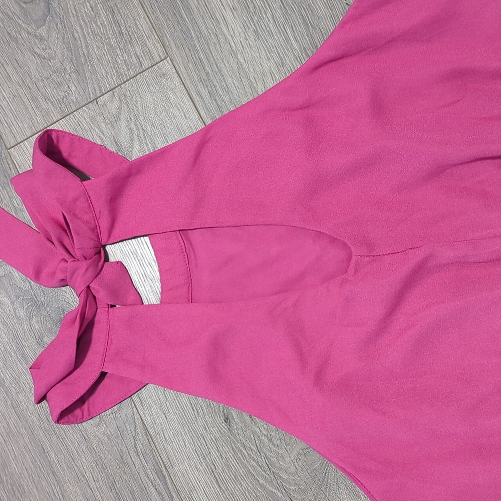 NWT Blue Rain Francesca's Embroidered Halter Romper - Picture 11 of 11